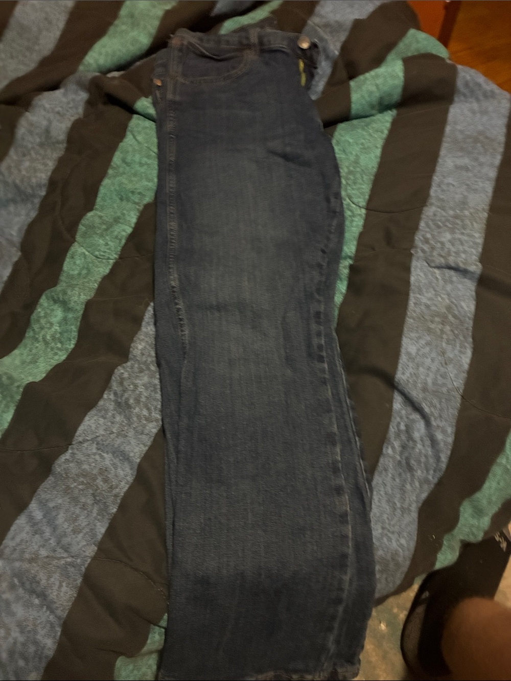 Wrangler Dark Blue Straight-Leg Jeans